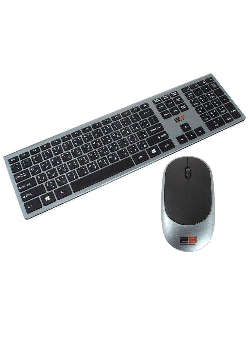 2B KB306 Slim Silent Wireless Keyboard & Mouse Combo