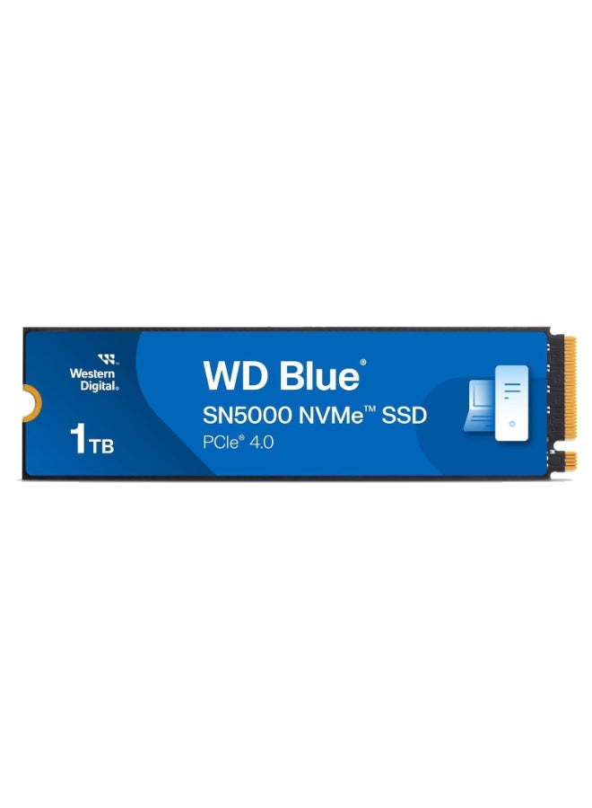 SN5000 NVMe M.2 2280 Internal SSD, 1TB Capacity, 5150Mbps Sequential Read & Write, 600 TBW Endurance, PCIe Gen4 x4 Interface, Blue