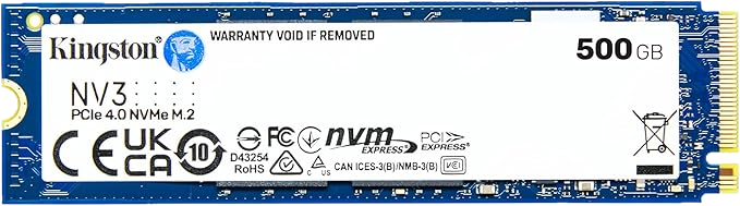 Kingston NV3 M.2 NVMe SSD - 500GB