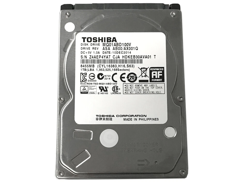 Toshiba Laptop HDD - 1TB