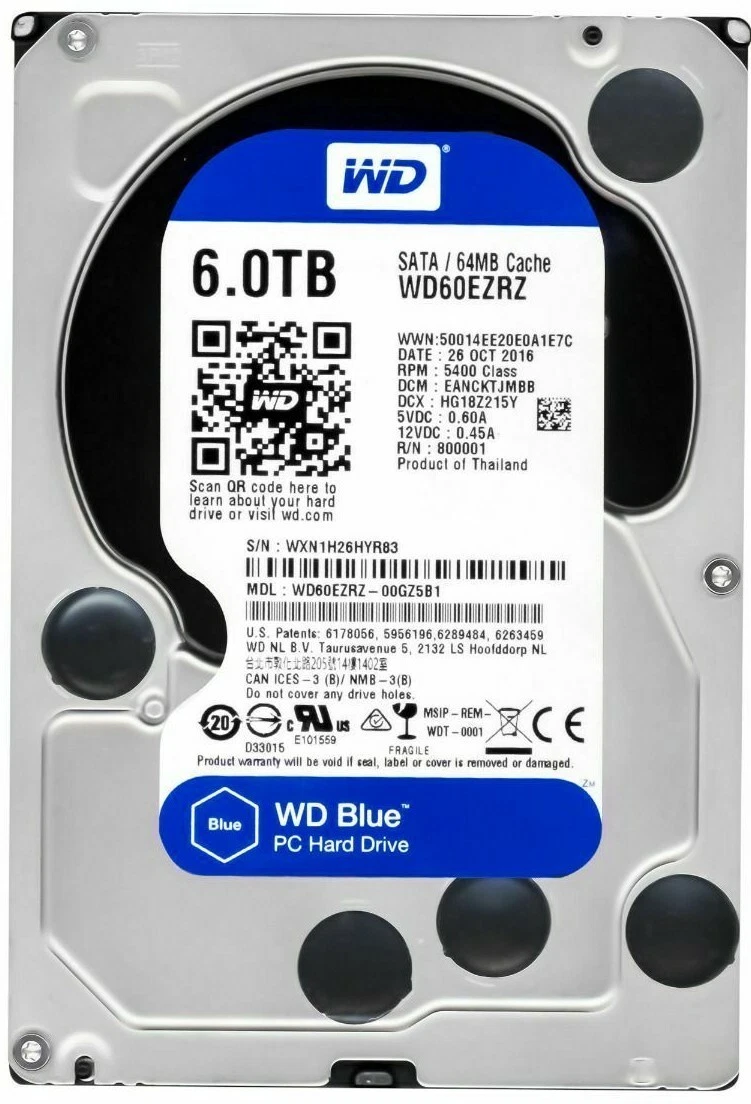 WD Blue HDD - 6TB